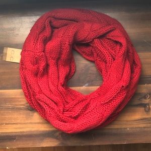 NWT Red CC Infinity Scarf